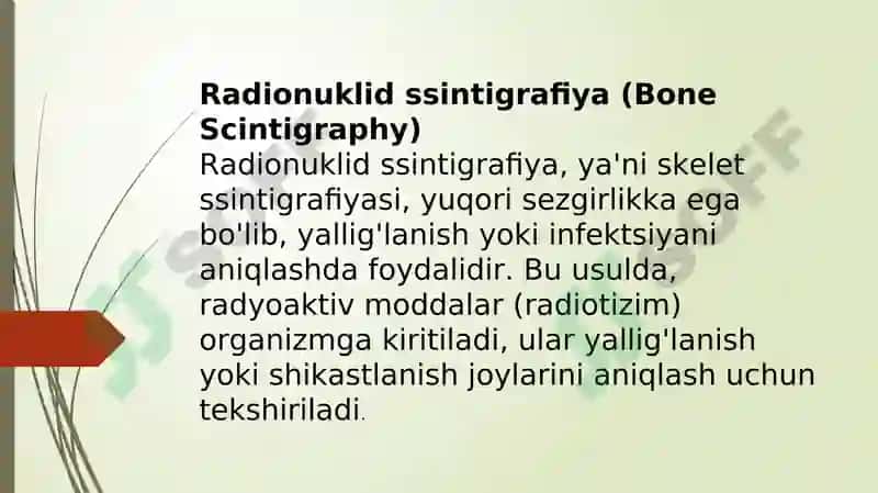Tayanch - harakat tizimi yalligʻlanish kasalliklarida radiologik tekshiruv 3