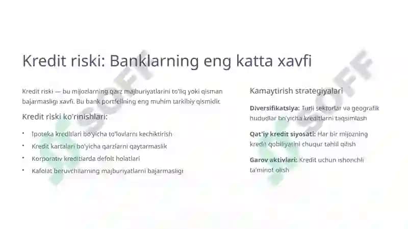 Banklarning Risklarni Boshqarish Modeli: Xavfsizlik va Barqarorlik Kaliti 3