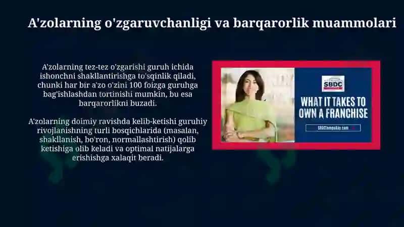 A'zolarning o'zgaruvchanligi va barqarorlik muammolari 3