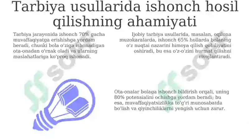 Ishontirish usuli: Bolalarni tarbiyalashda ishontirish usulidan toʻgʻri foydalanish 3