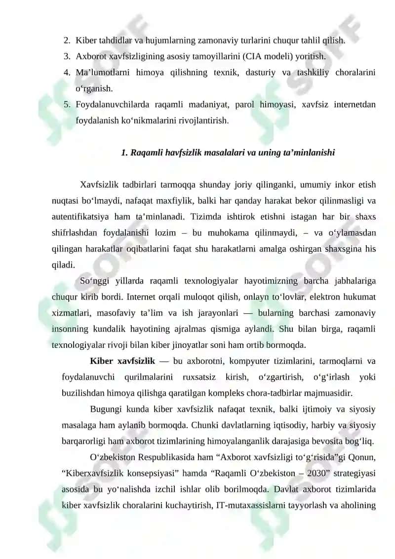 Kiber xavfsizlik va raqamli maʼlumotlarni himoya qilish usullari 3