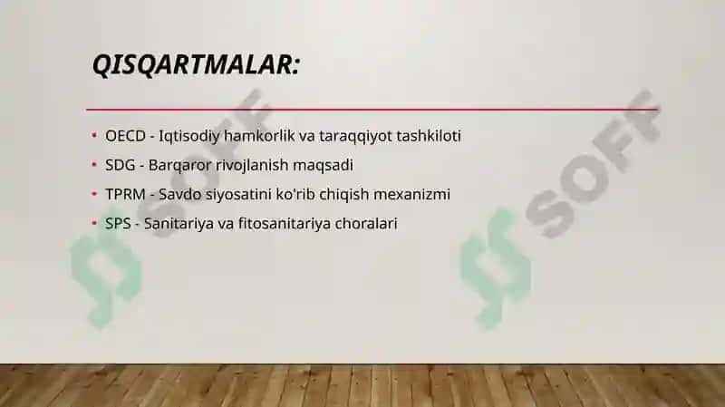 Iqtisodiy hamkorlik va taraqqiyot tashkiloti (OECD) 3