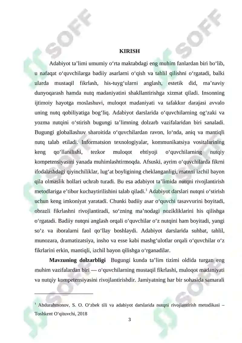 Adabiyot darslarida o‘quvchilarning yozma va og‘zaki nutqini o‘stirish usullari 3