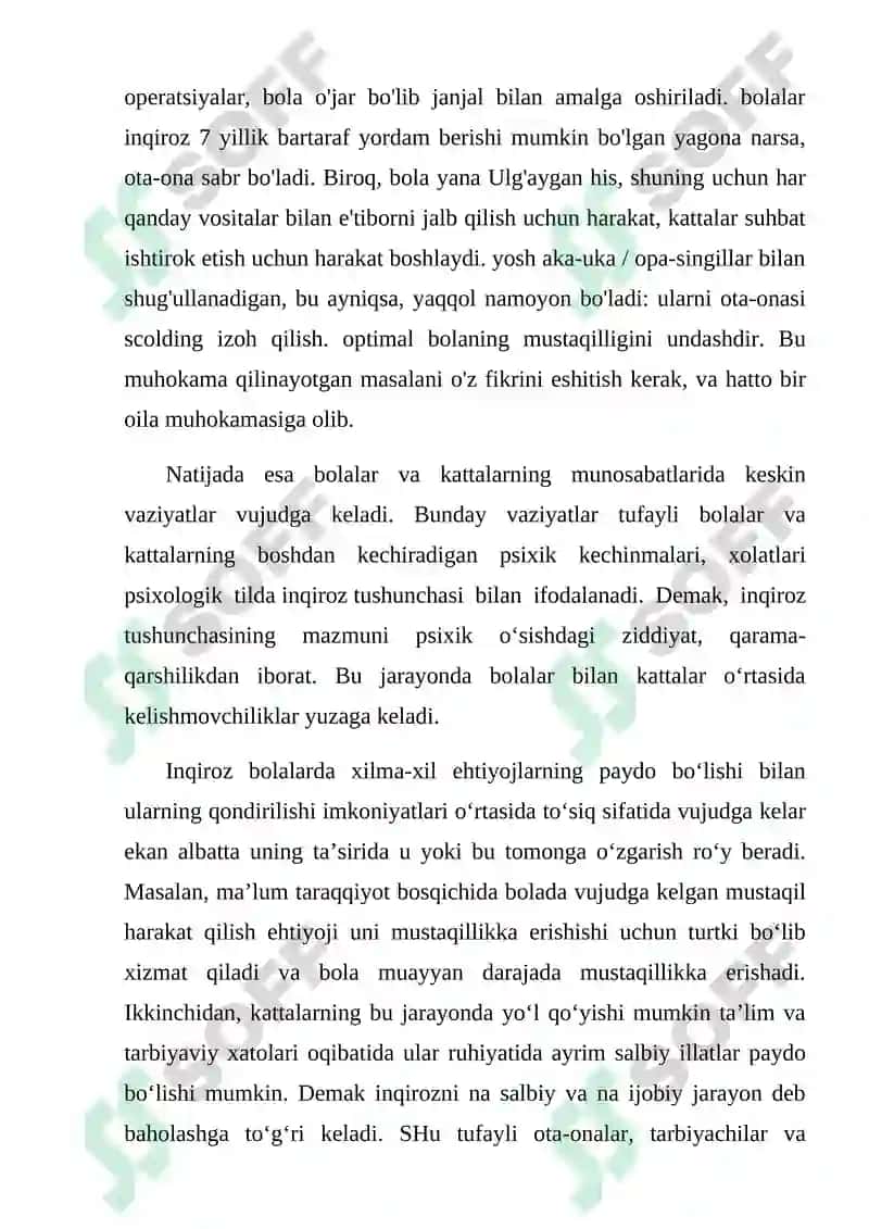 Bolalarda 7 yil inqirozi va uning sabablari va alomatlari 3