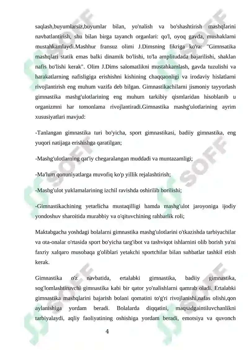 Gimnastika darslarini tashkil qilish va oʻtkazish 3
