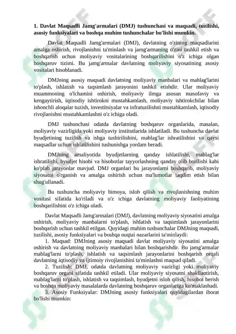 Davlat Maqsadli Jamg'armalari Byudjetlari Ijrosi Natijalari Hisobi va Hisobotlari 3