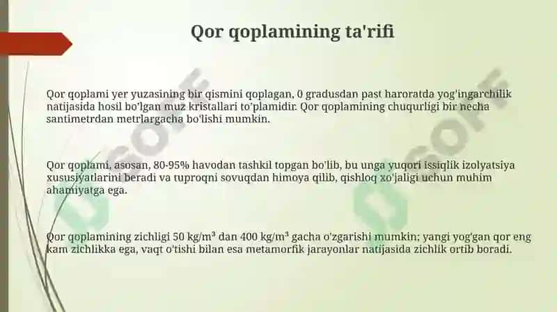 Qor qoplami 3