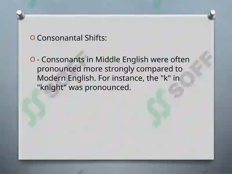 Middle English Phonetics 3