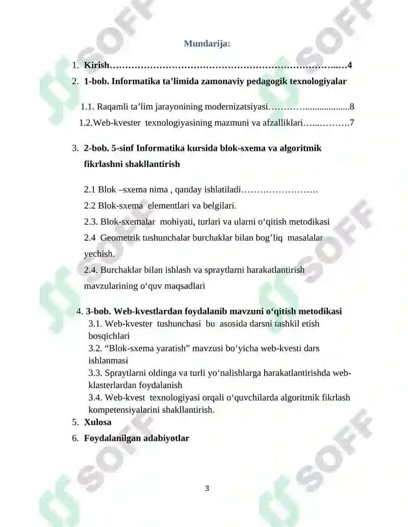 Umumiy o‘ta ta’lim maktablarining  5-sinfida  Informatika va AT fanidan  “Blok-sxema yaratish. Burchaklar bilan ishlash. Spraytlarni harakatlantirish” 3