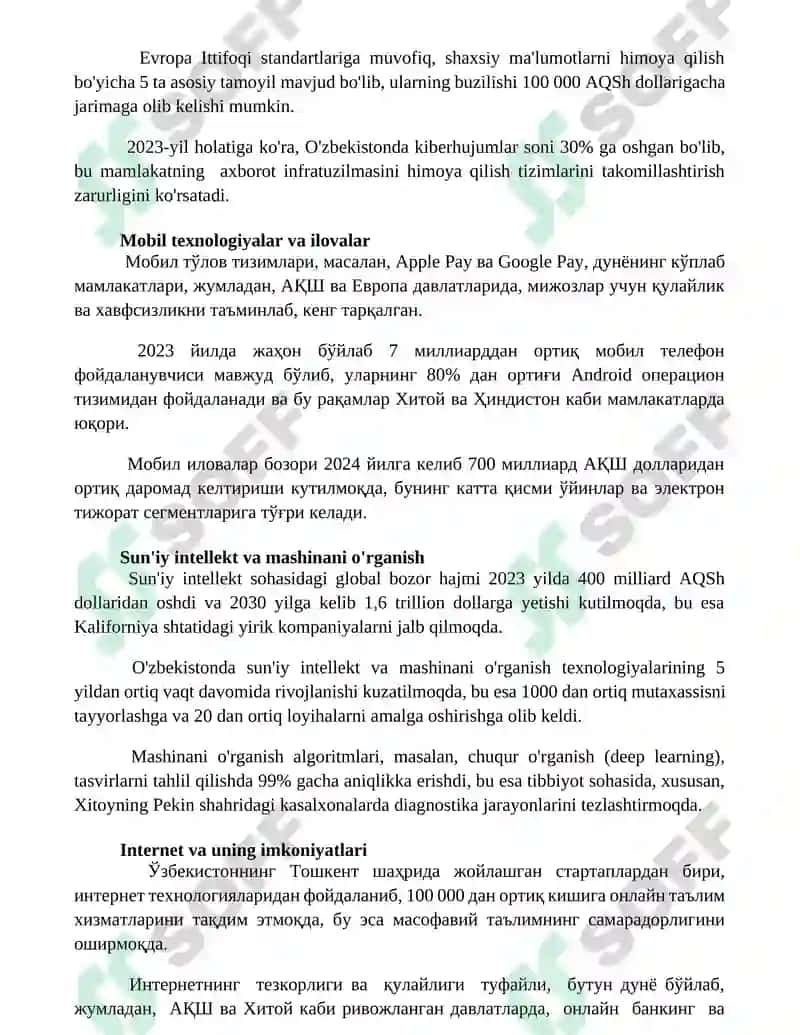 Zamonaviy axborot texnologiyalari 3