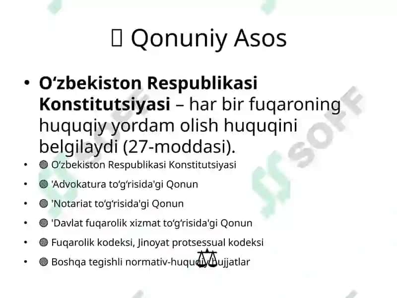 Huquqiy konsultatsiya va mijozlar bilan ishlash metodikasi 3