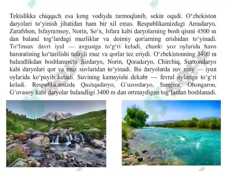 O‘zbekistonning ichki suvlari va suv resurslari 3