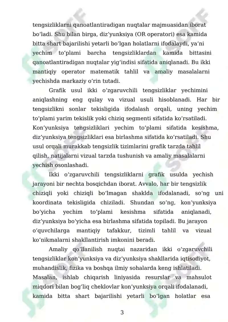 Ikki O'zgaruvchili Tengsizliklar 3