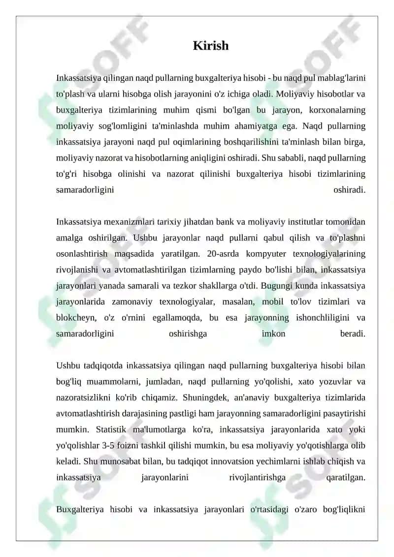 Inkassatsiya Qilingan Naqd Pullarning Buxgalteriya Hisobi 3