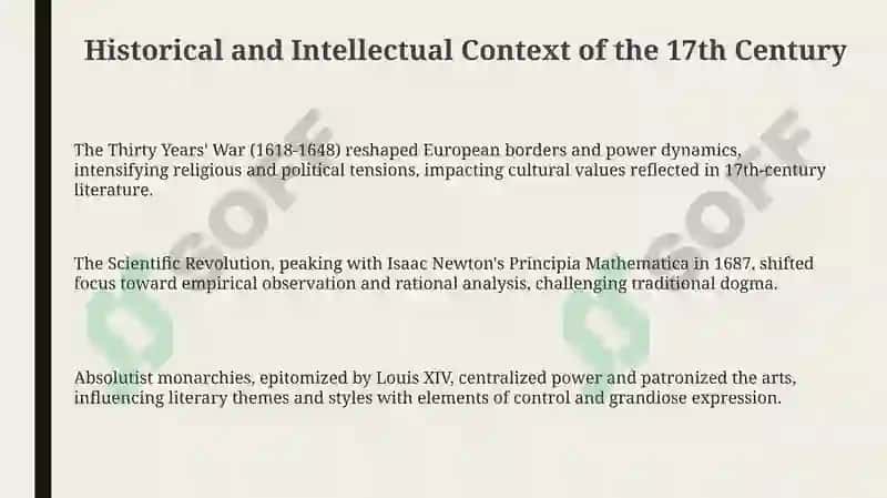 Literary Landscape of the 17th Century: Baroque, Realism, and Classicism 3