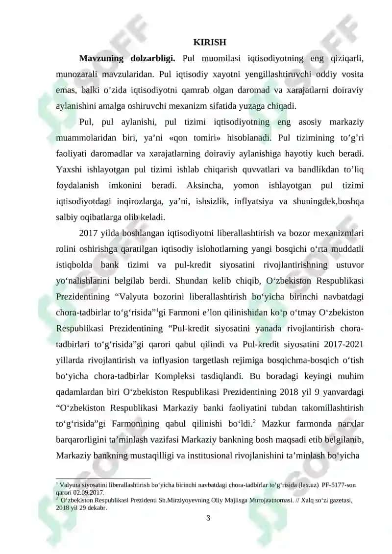 "PUL-KREDIT SIYOSATINING MAQSADLARI VA VOSITALARI" 3