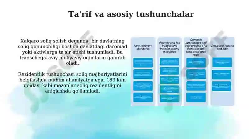 Xalqaro soliq solish tushunchasi, ahamiyati va maqsadi 3