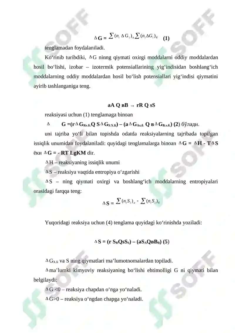 Kimyoviy texnologiyada fizik kimyoviy qonuniyatlar 3
