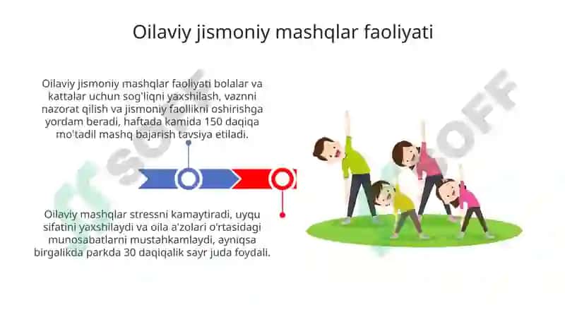 Oilada jismoniy mashqlar bilan shug'ulanish mashg'ulotlari 3