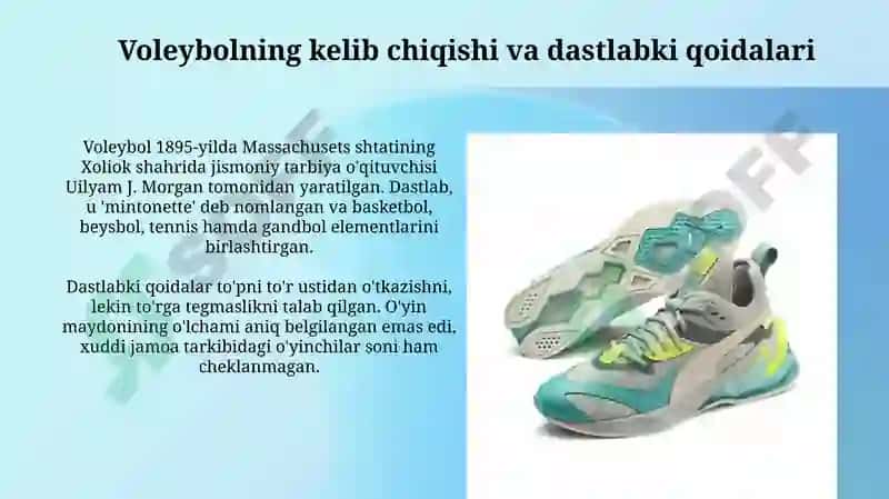 Voleybolning kelib chiqishi va O'zbekistondagi rivojlanishi 3