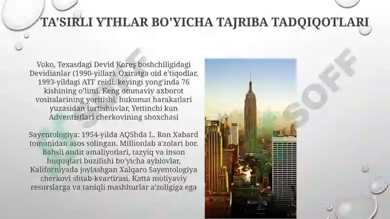 Yangi diniy taʼlimotlar va sektalar 3