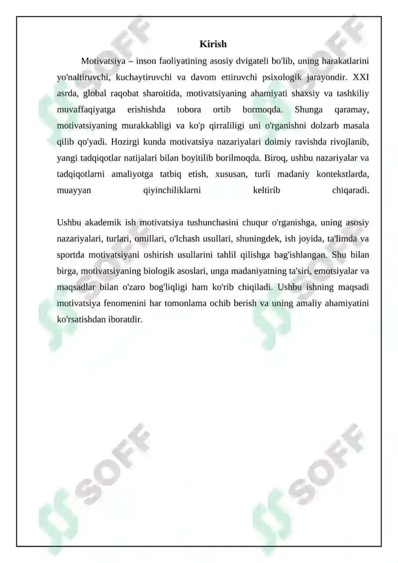 Motivatsiya haqida umumiy tushuncha 3