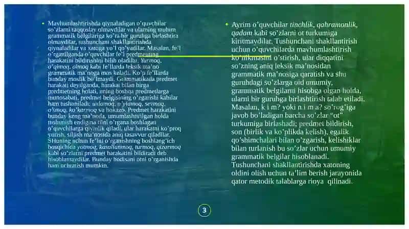 Grammatika va So'z yasalishiga oid mashqlar 3