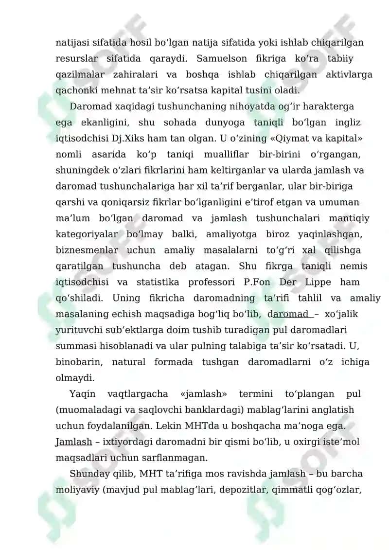 Yangi milliy hisoblar tizimida Dj.Xiksning ta'limotiga kiritilgan aniqliklar 3