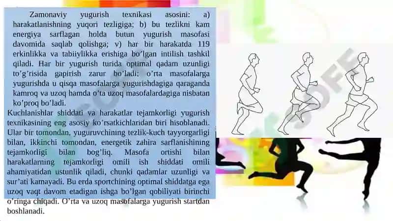 O‘rta masofalarga yugurish texnikasi 3