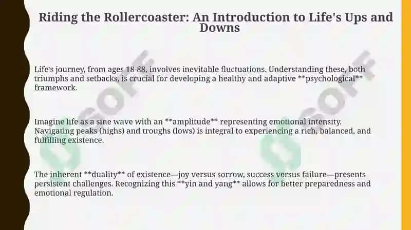 Riding the Rollercoaster: An Introduction to Life's Ups and Downs 3