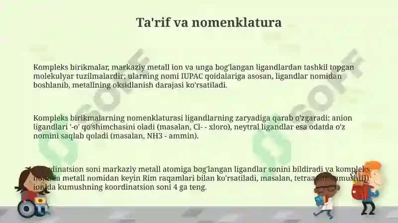 Kompleks birikmalar va ularning turlari 3