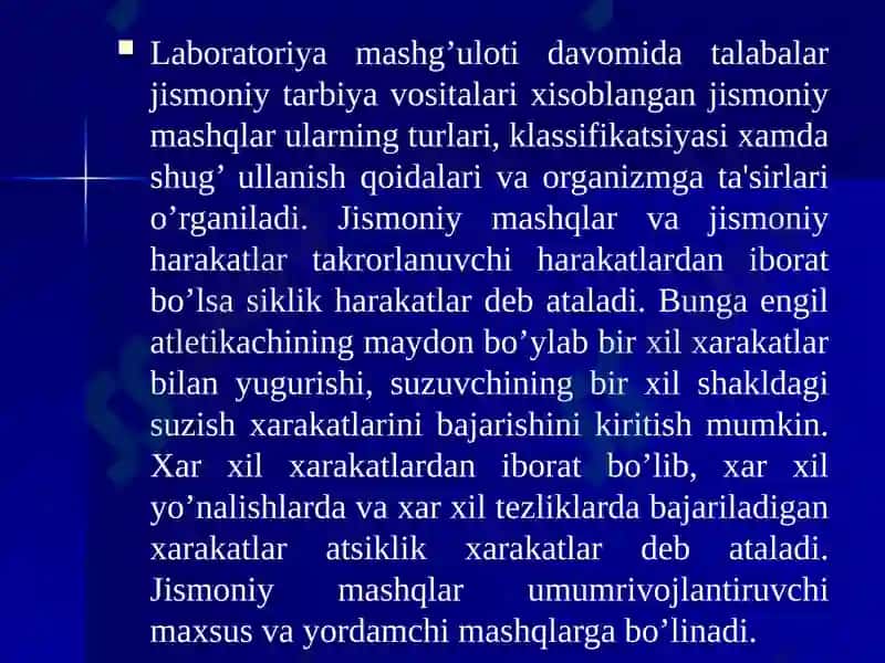 Jismoniy mashqlarning xarakteristikasi 3