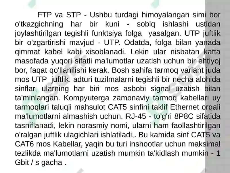 Kompyuter tarmoq kabeli 3