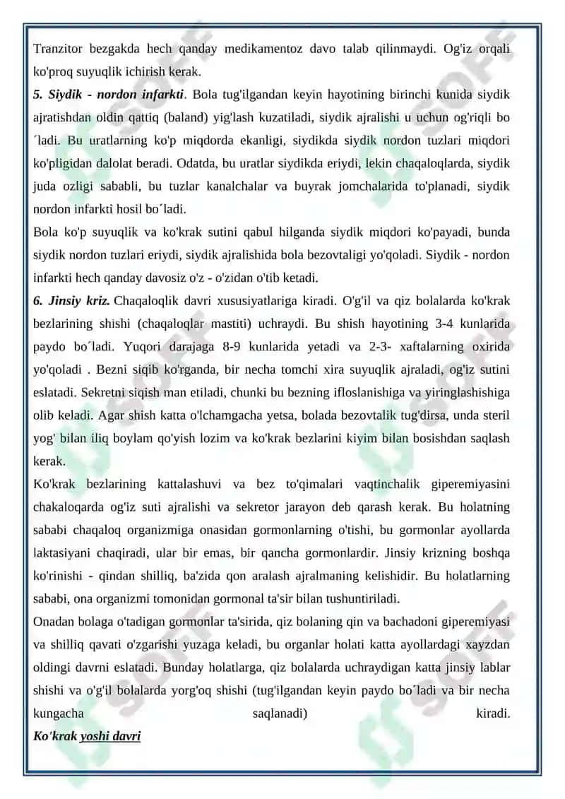 Chaqaloqlik davri fiziologiyasi 3