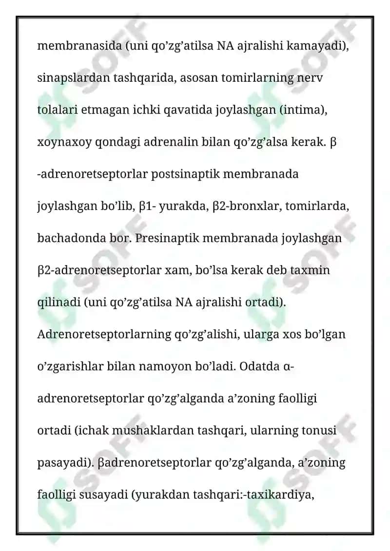 Adrenoretseptorlarni Qozg'otuvchi Vositalar 3