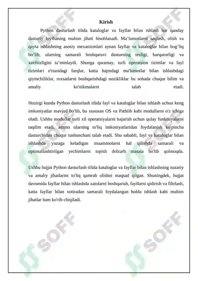 Pythonda katalog va fayllar bilan ishlash 3