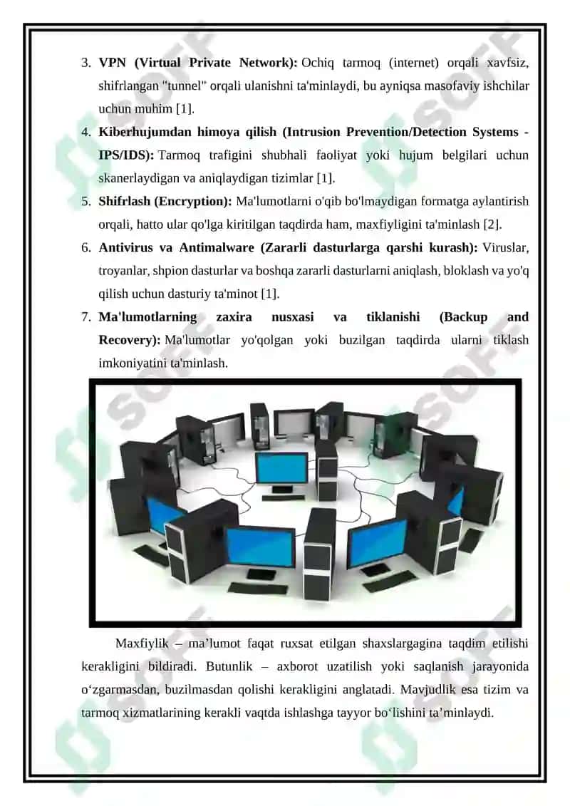 Tarmoqlarda xavfsizlik muammolari 3