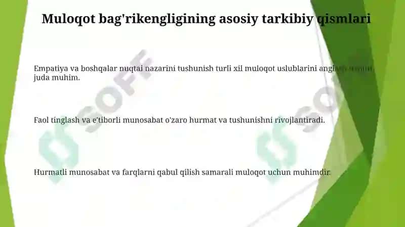Baykovning kommunikativ tolerantlikni tashxislash usuli 3