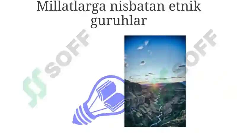 Dunyoning etnik manzarasi va etnik klassifikatsiyasi 3