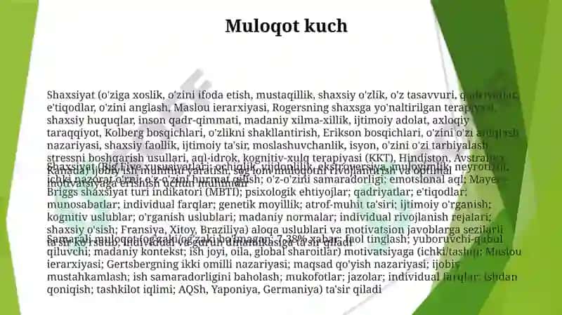 Shaxsiyat, Individuallik va Motivatsiya Farqlari 3