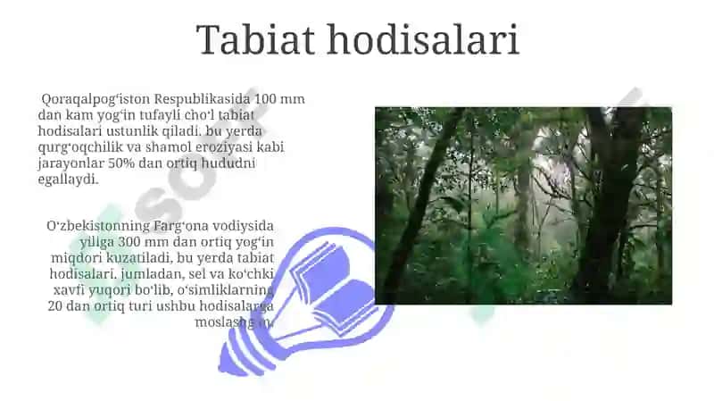 Tabiiy fandan jonli va jonsiz tabiat 3