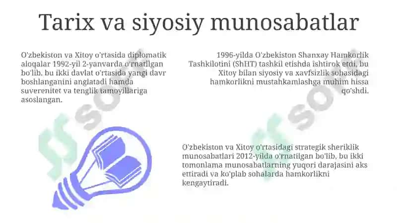O'zbekiston Respublikasining Xitoy Xalq Respublikasi bn Diplomatik Aloqalari 3