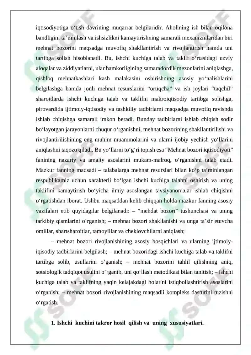 Ishchi kuchi uning bandligi va ishsizliki 3