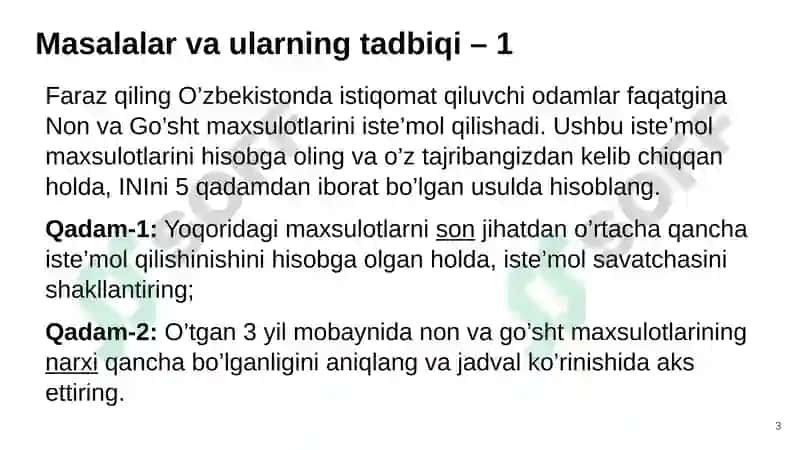 Turmush harajatlarini hisoblash 3