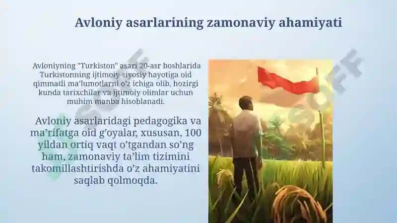 Avloniy asarlarining zamonaviy ahamiyati 3