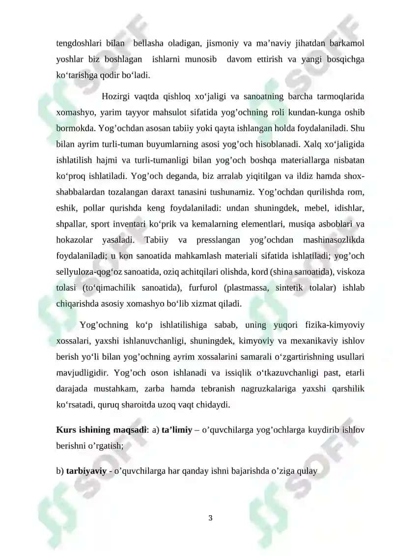 YOG`OCH XOMASHYO TANLASHDA YOGOCH TURLARINI GURUXLARGA BO`LISHNI O`RGANISH 3