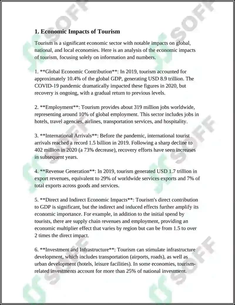 Economic Impacts of Tourism 3