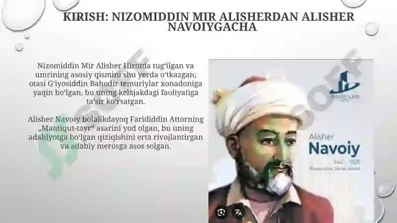 Alisher Navoiy hayoti va ijodi 3