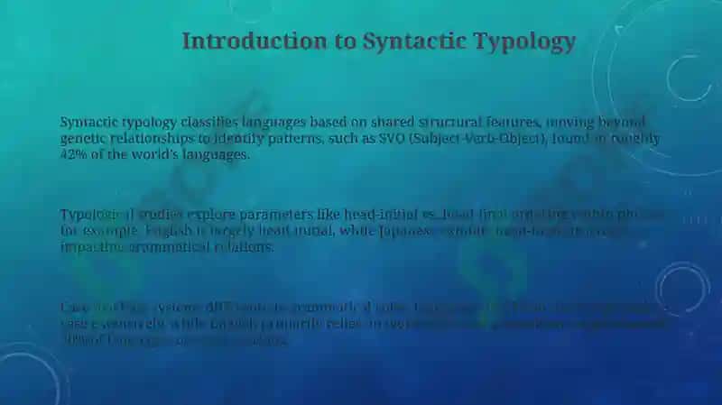 Typology of syntactic level of English and native languages 3