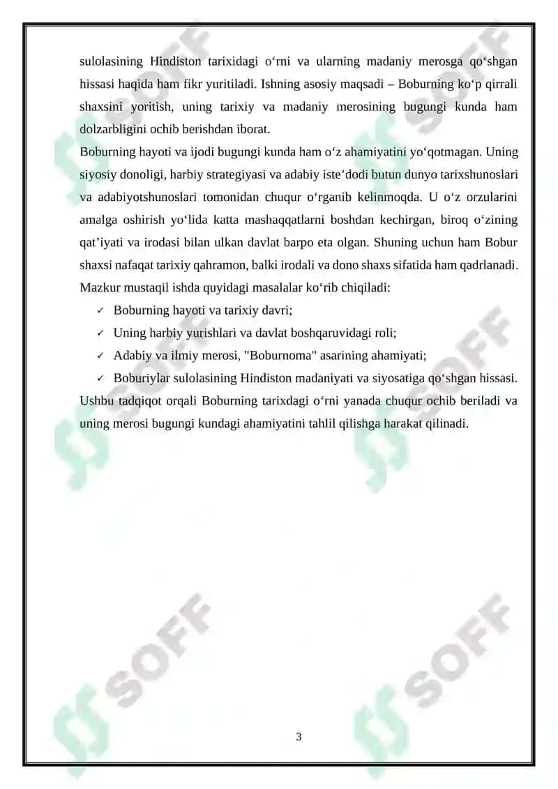 Zahiriddin Muhammad Bobur 3
